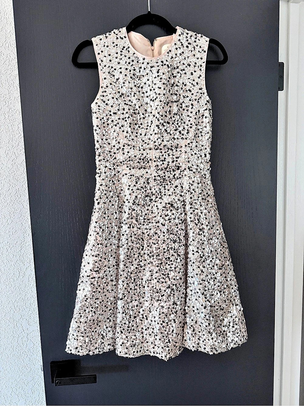 Kate Spade New York Sequin Mini Dress in Pink & Silver Size 2 Like New